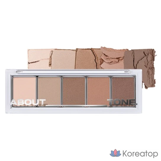 About Tone Return to Basic Shadow Palette, 02 Soft, 1 шт.