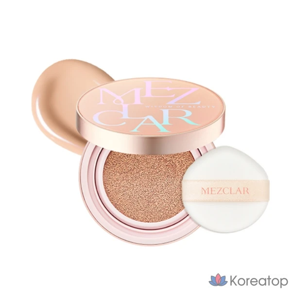 Тональный крем-кушон Jayjun Skincare Airfit Cover Cushion (№ 21), персиковый футляр (№ 21), 1 шт.