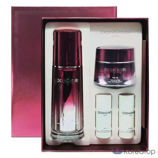 Donginbi Self-Growing Original Essence 60 мл, увлажняющий крем Glowing Vitality 25 мл, набор