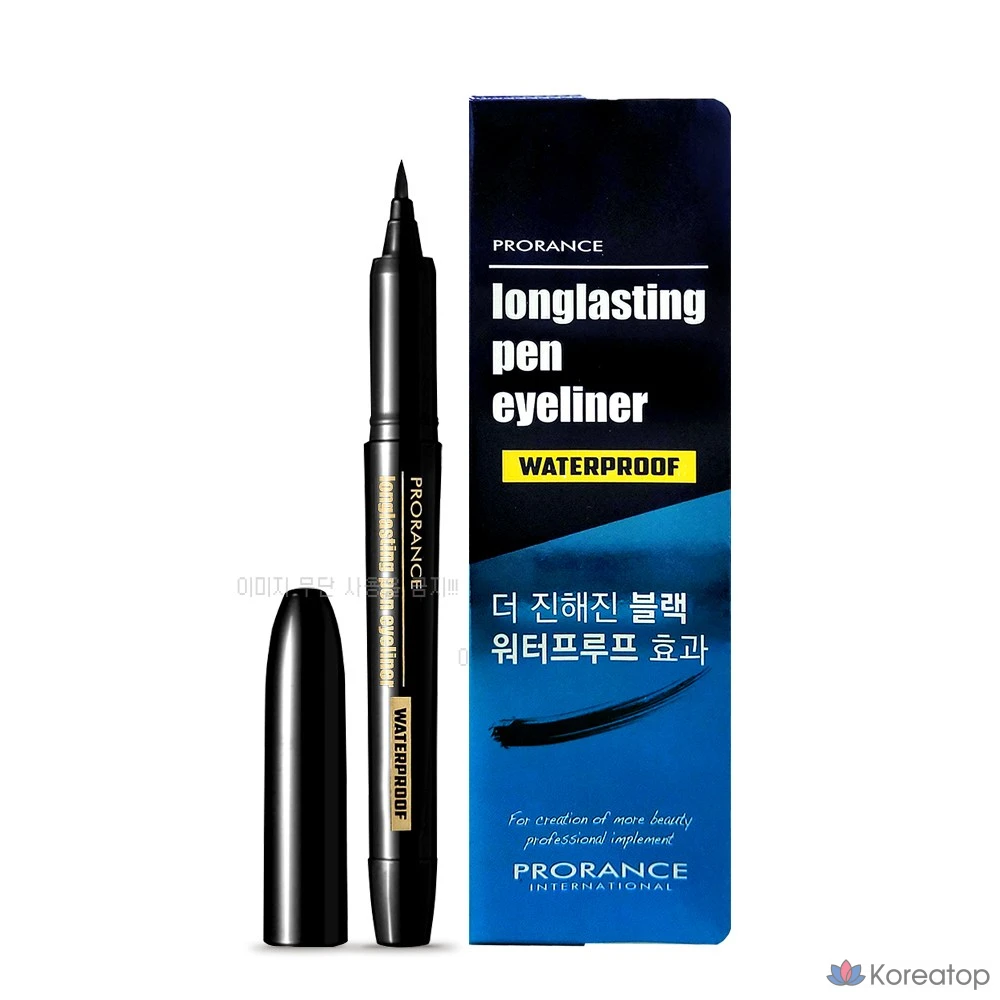 Водостойкая подводка для глаз Prorance Long-Lasting Brush Pen Eyeliner, 1 шт., черная.
