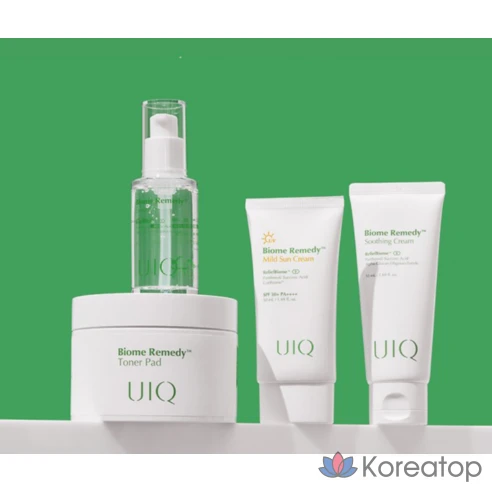 UIQ Солнцезащитный крем для лица на физических фильтрах spf 50 Biome Remedy mild sun cream, 50 мл