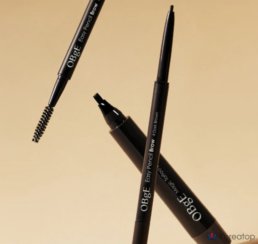 Карандаш для бровей OBge Easy Pencil Brow, 0,08 г, темно-серый, 1 шт., фото 8
