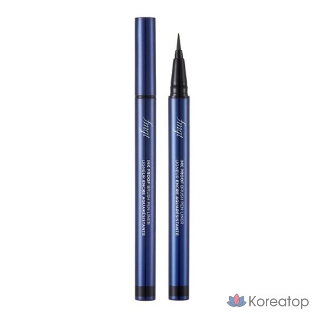 Подводка для глаз The Face Shop Inkproof Brush Pen Liner, 0.6 г, 01 ЧЕРНАЯ, 1 шт.