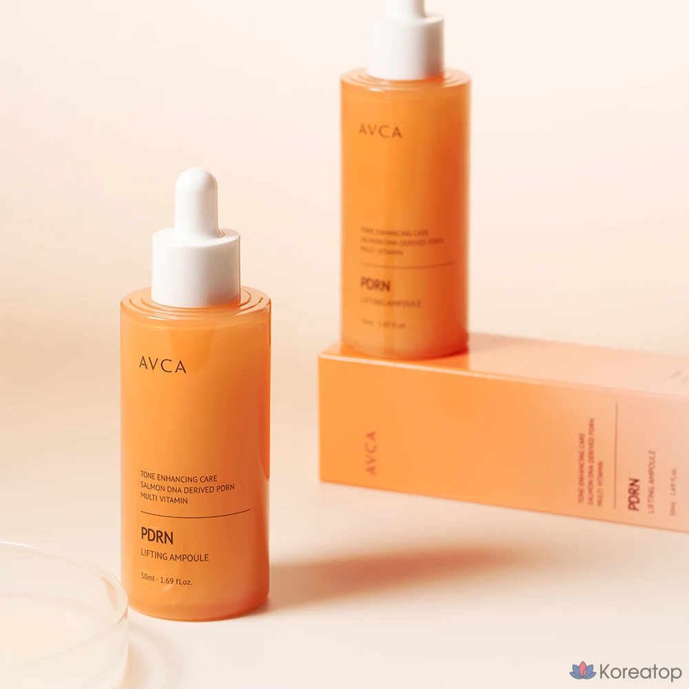 Ампула AVCA PDRN с мультивитаминами для отбеливания и повышения эластичности кожи, 50 мл, 1 шт.