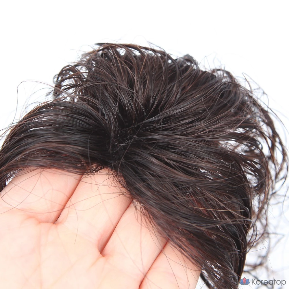 Парик Fox Wig с одной заколкой для создания объема и частичной укладки на макушке, модель W2012, 4 см x 3 см/20 см, 1 шт., натуральный коричневый цвет., фото 4