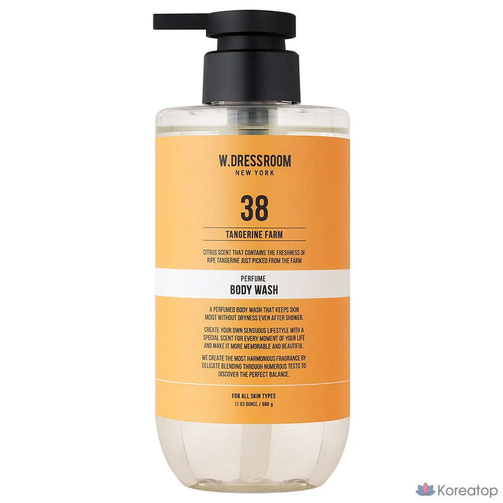 Гель для душа W.Dressroom Perfume Body Wash 38 Tangerine Palm, 500 г, 1 шт.