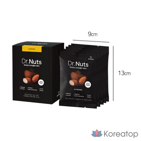 Темный шоколад со вкусом миндаля Dr. Nuts