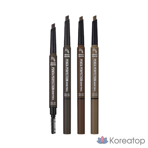 Карандаш для бровей Holika Holika Wonder Drawing Penta Perfection, 0,3 г, натуральный коричневый, 1 шт., фото 2
