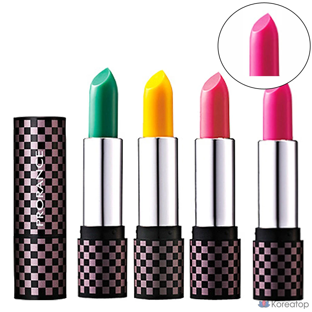 Prorance 1+1 1 набор Волшебная тонирующая помада, нейтрализующая пигментацию, увлажняющая помада, оттенок «Фуксия», 10 г