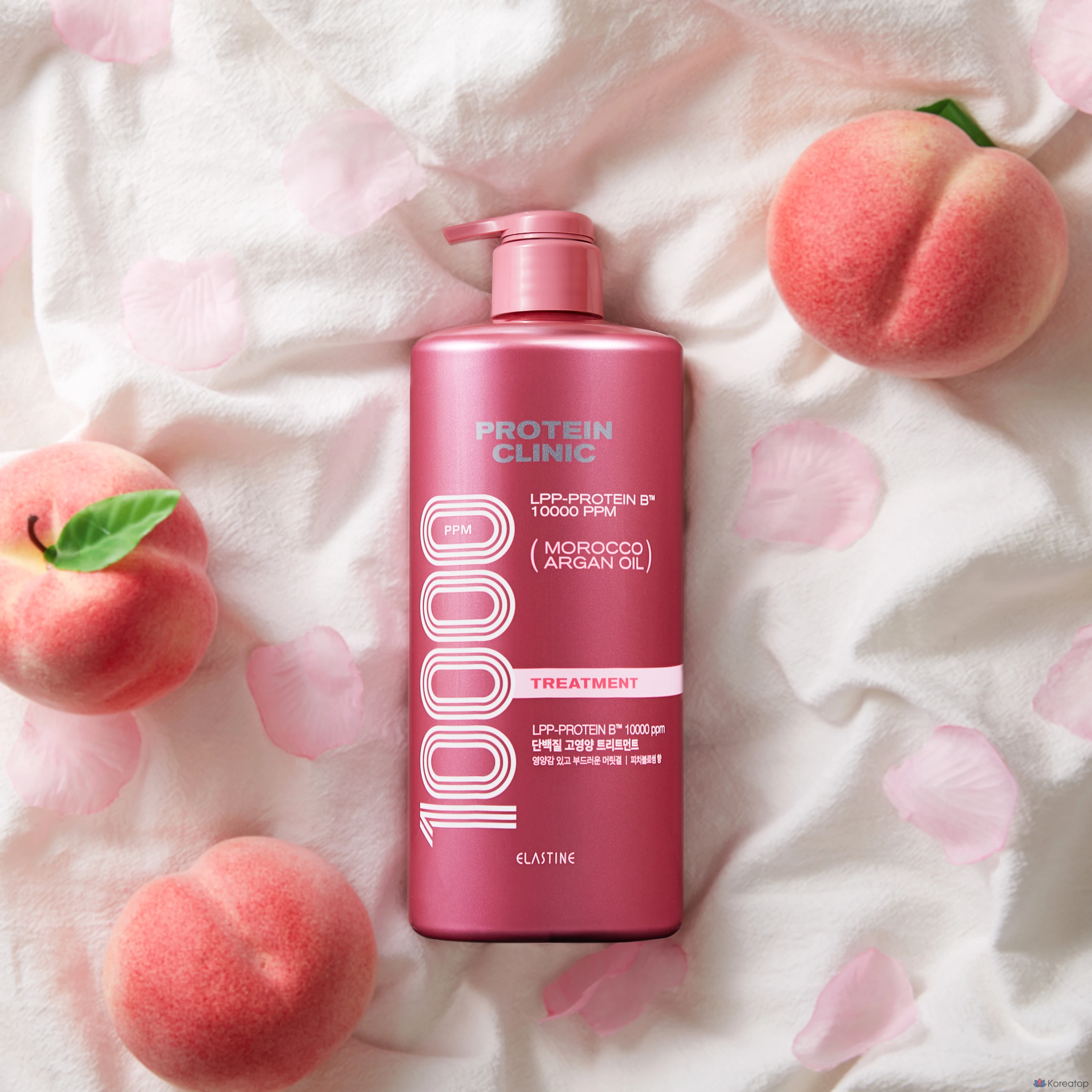 Эластиновый протеиновый комплекс Elastine Clinic 10000 с высоким содержанием белка, аромат персикового цветка, 1 л, 1 шт.