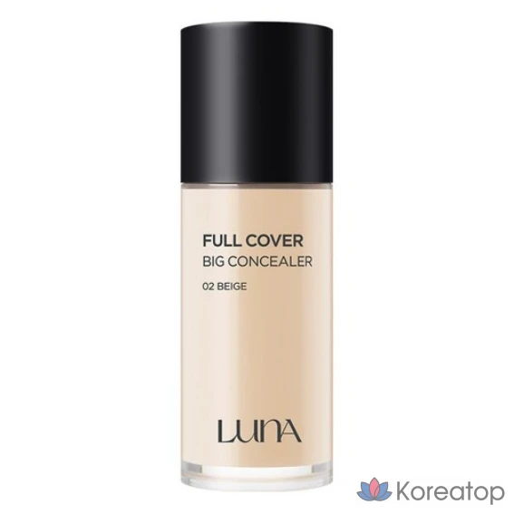 Luna Long-Lasting Full Cover Big Concealer, 40 г, 1 шт., 2 бежевых оттенка.