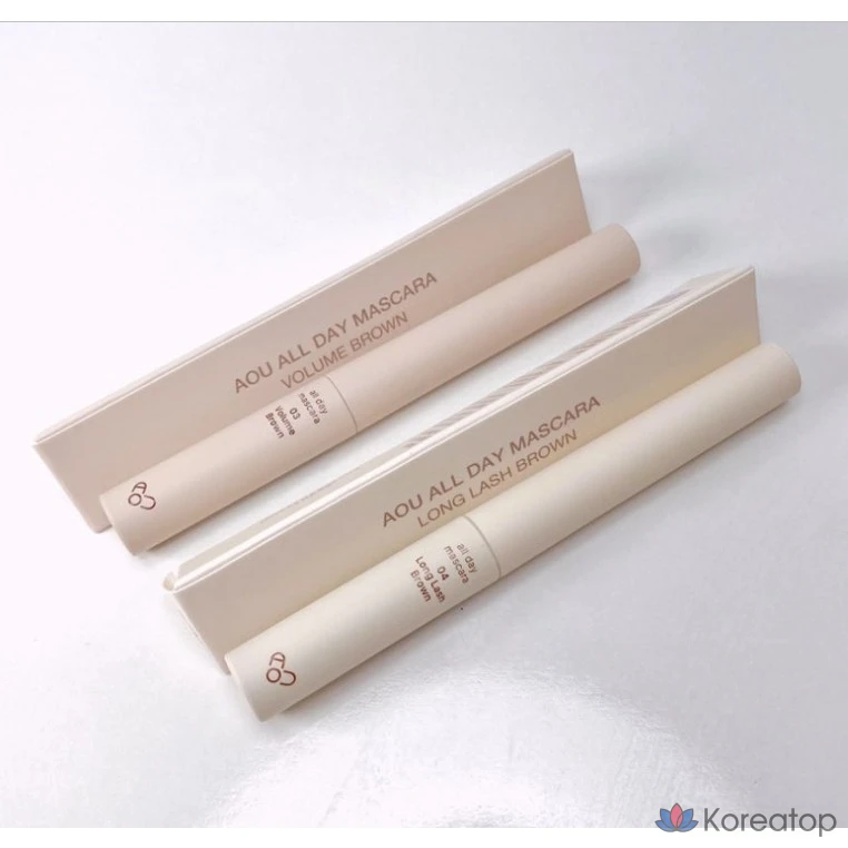 Тушь для ресниц AOU All Day, 4 цвета, 02-Long Lash Black, 1 шт.