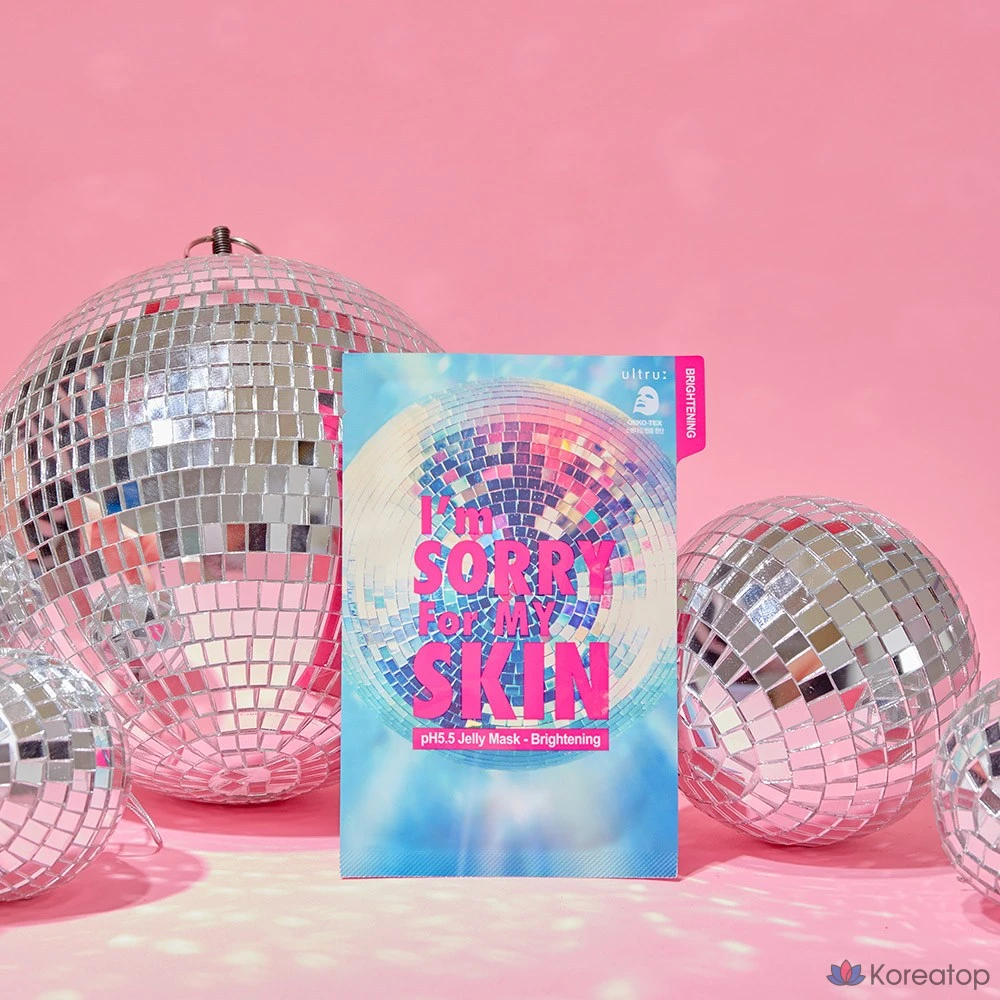 Маска-гель для лица I'm Sorry for My Skin pH5.5, осветляющая, для выравнивания тона кожи, 33 мл, 10 листов, 1 упаковка, 10 штук, фото 2