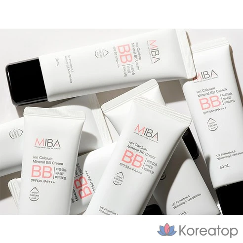 Минеральный BB крем с ионами кальция и SPF50+ Miba
