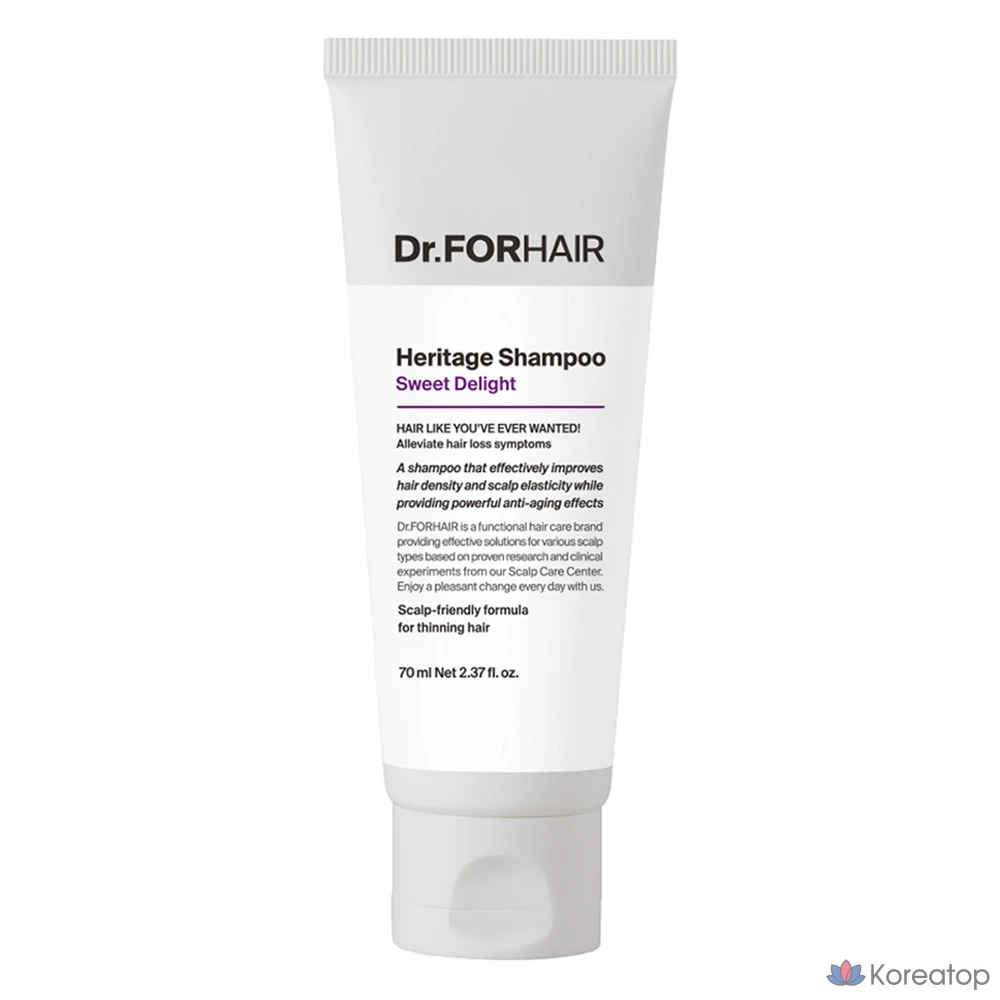 Шампунь Dr. For Hair Scalp Anti-Aging Heritage Sweet Delight, 70 мл, 1 шт.