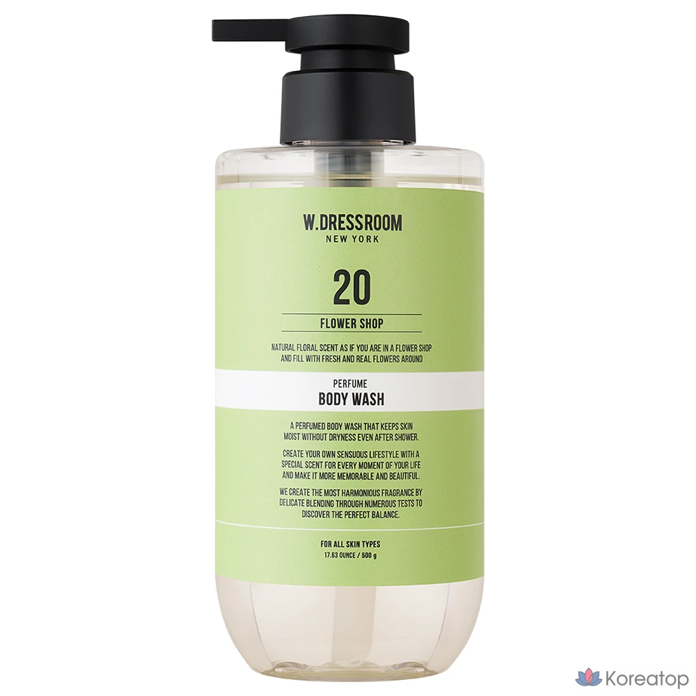 Гель для душа W.Dressroom Perfume Body Wash 20 Flower Shop, 500 г, 1 шт.