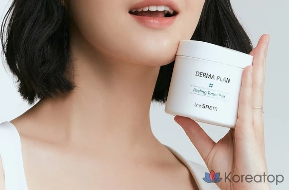 Набор «Тонизирующие подушечки для пилинга The Saem Derma Plan» 70 пенсов + сменный блок 50 пенсов, 1 комплект, 1 шт.