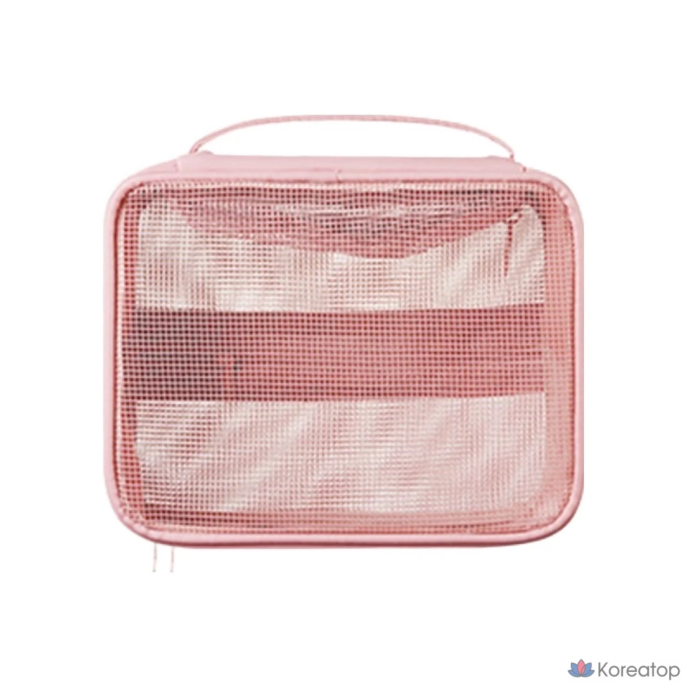 Квадратная косметичка Vanillaco, розовая, 1 шт.