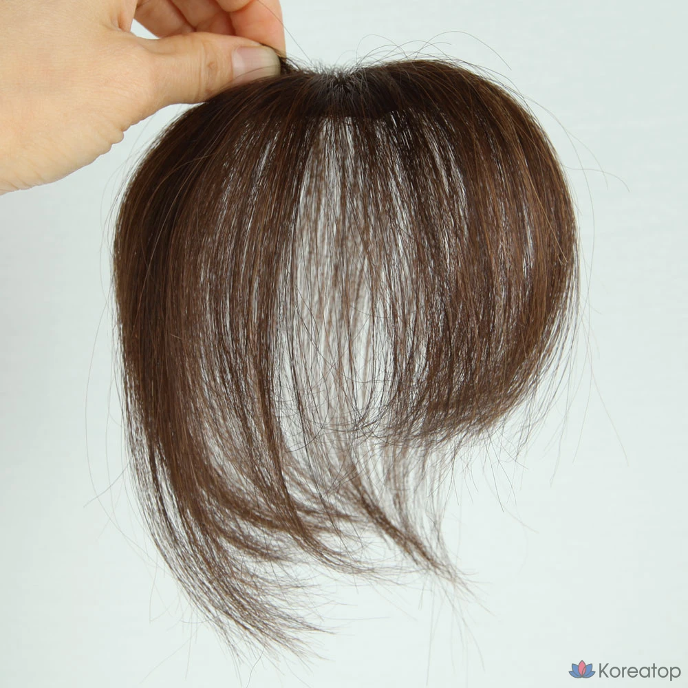 Парик лисьего типа, парик-макушка, объемное стереоскопическое покрытие, нетканая верхняя часть, натуральный коричневый цвет, 1 шт., фото 4