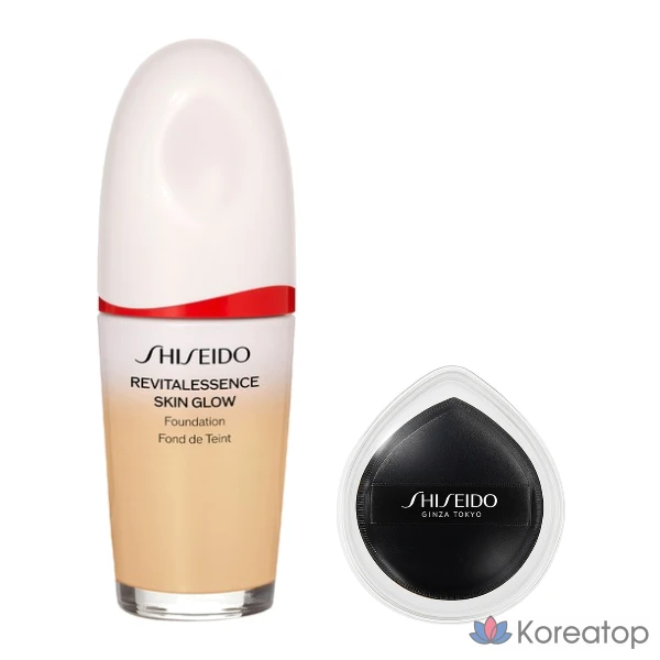 Тональная основа Shiseido Revitalessence Skin Glow Foundation, оттенок 160 Shell, 30 мл, 1 шт.