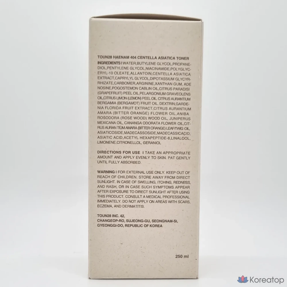 Тонер TOUN28 Haenam Centella Dawn Toner Haenam 404, 250 мл, 1 шт.