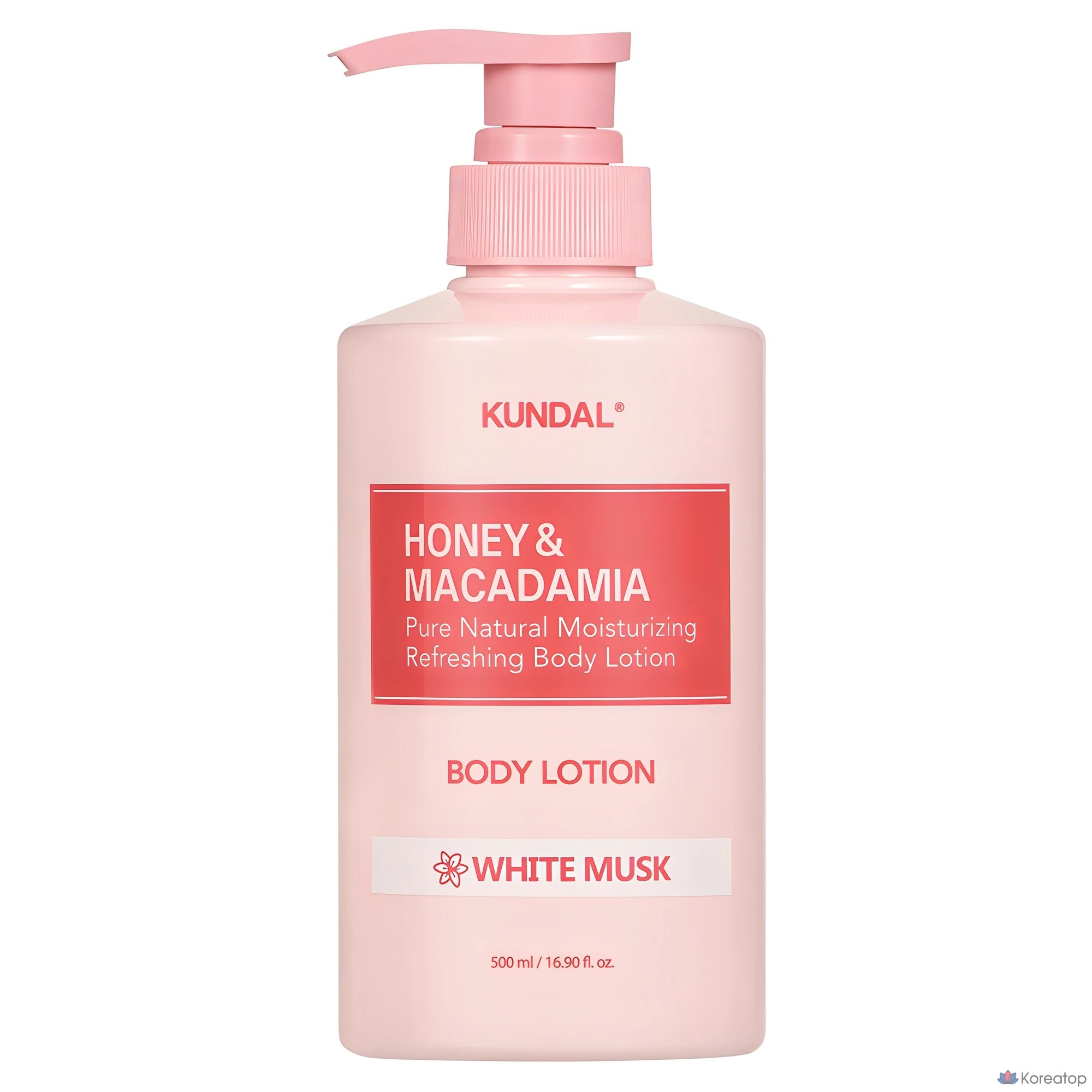 Лосьон для тела Kundal Honey &amp; Macadamia Pure Body Lotion, аромат белого мускуса, 500 мл, 1 шт.