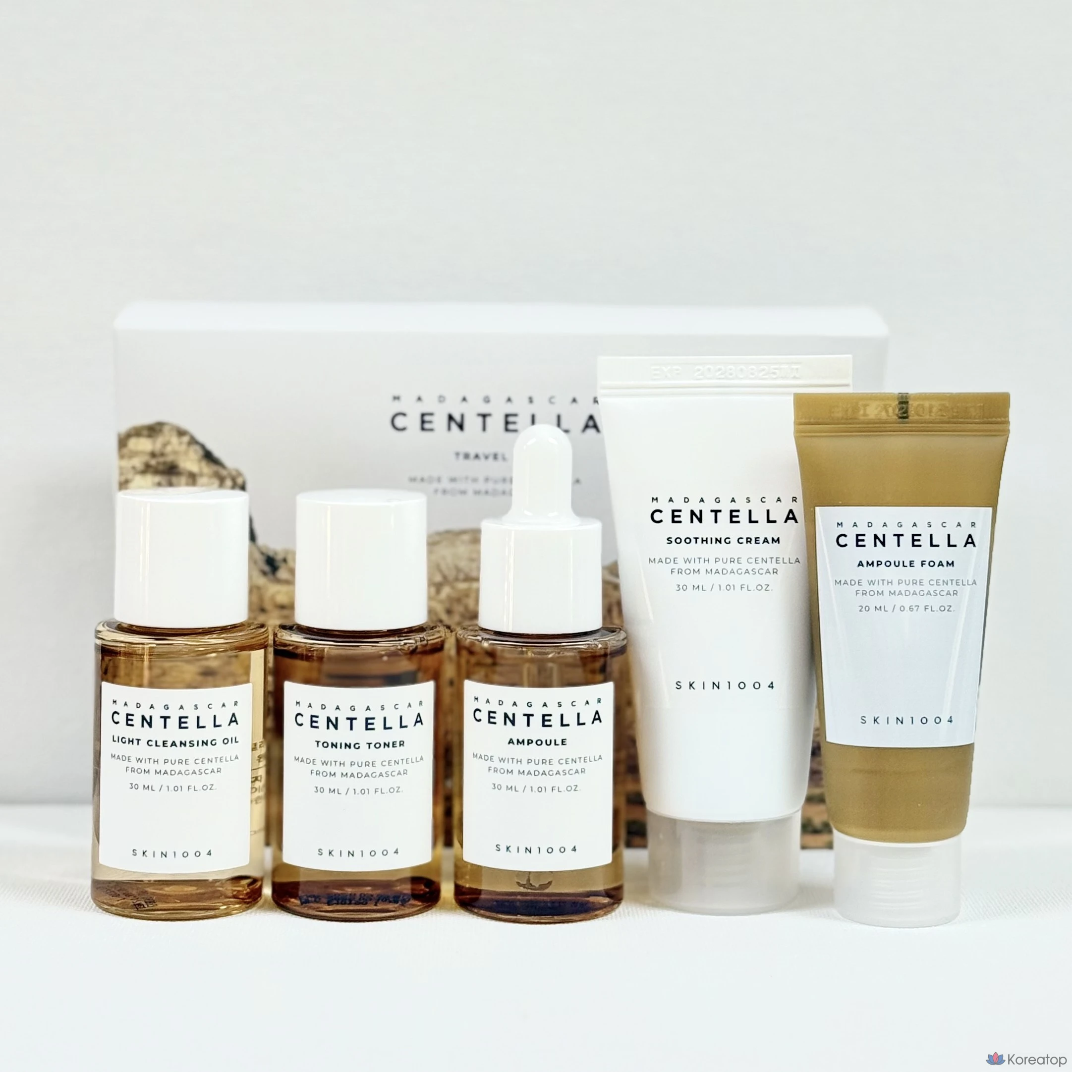 Skin1004 Дорожный набор с экстрактом центеллы Мадагаскара, 5 видов, 1 комплект