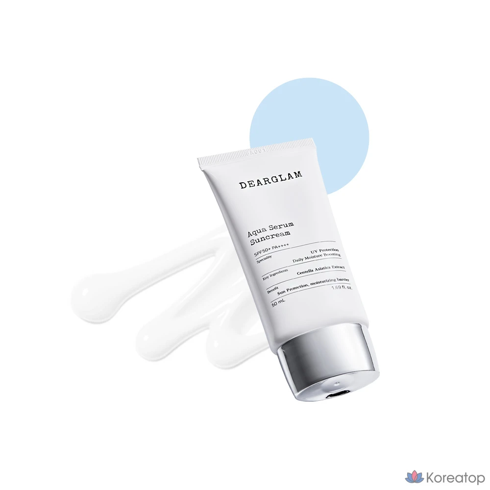 Солнцезащитная сыворотка DEARGLAM Aqua Serum, 50 мл, 1 шт.