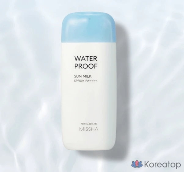 Солнцезащитное молочко Missha All Around Safe Block Waterproof Sun Milk SPF50+ PA++++, 70 мл, 1 шт.