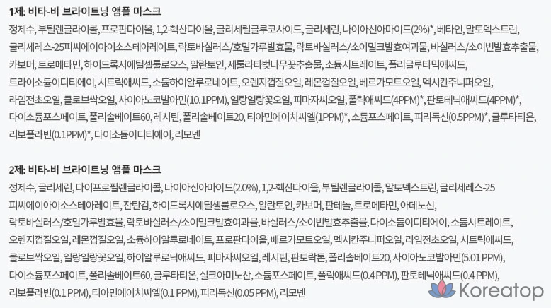 Осветляющая ампульная маска для лица C&P Vita B, 1 упаковка, 10 шт., фото 2