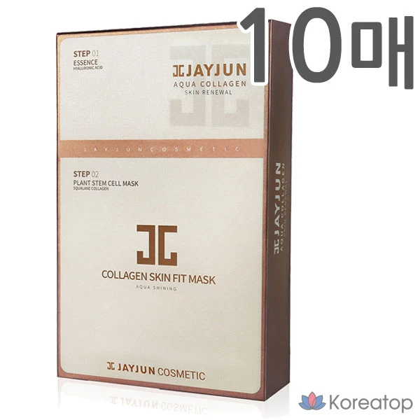 Тканевые маски для лица Jayjun Collagen Skin Fit, 1 упаковка, 10 листов
