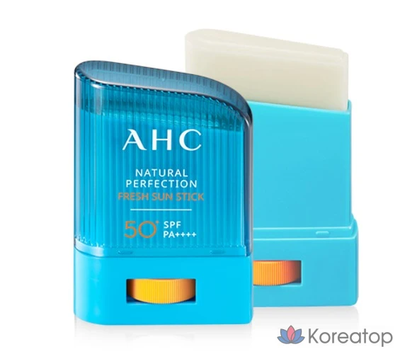 Солнцезащитный стик AHC Natural Perfection Fresh Sun Stick SPF50+ PA++++, 14 г, 1 шт.