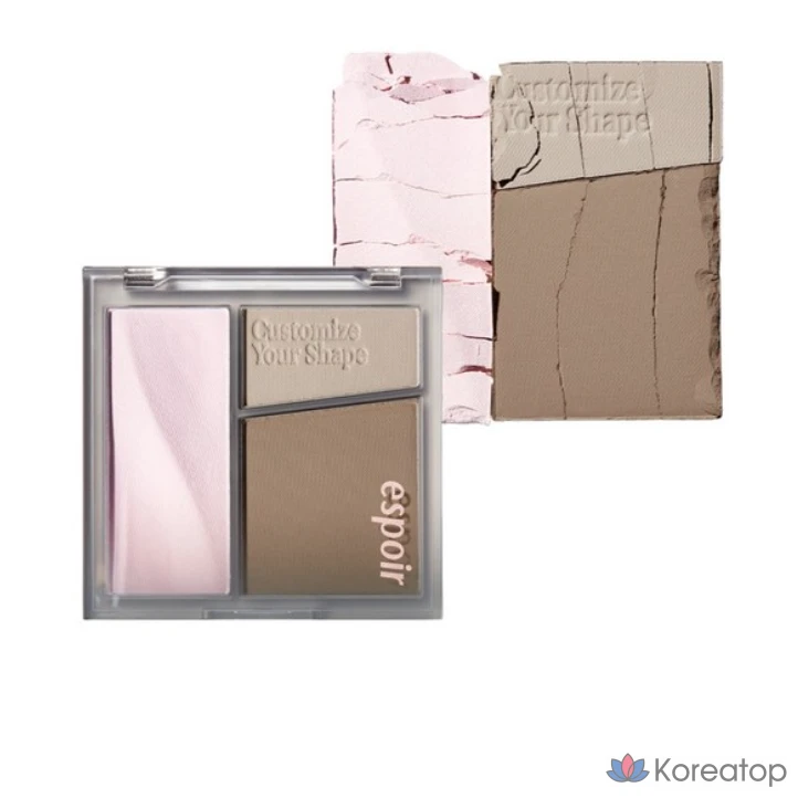 Палетка для контурирования Espoir Tone Pairing Contour Palette 10 г, № 2, холодный серый, 1 шт.