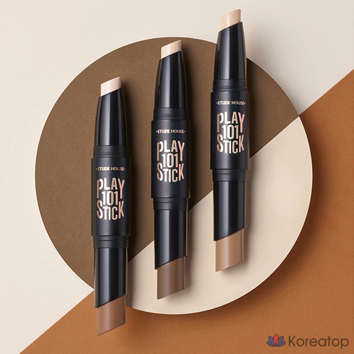 Etude House Play 101 Stick Contour Duo 6g, No. 3 Natural, 1 шт., фото 7