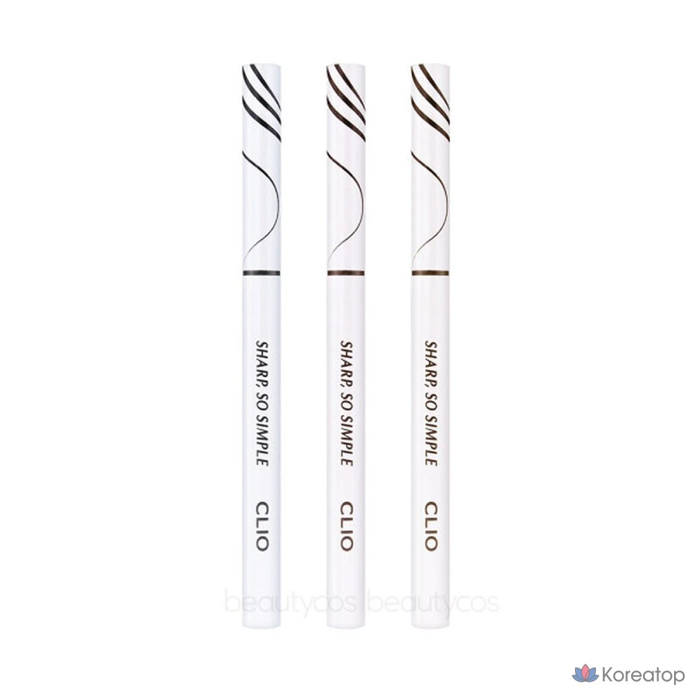 Водостойкий карандаш/ручка-лайнер Clio Sharp So Simple, черный, № 1, 1 шт.