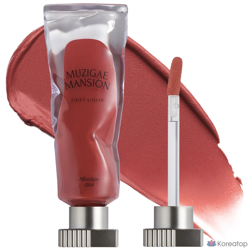 Тинт для губ Muzigae Mansion Objet Liquid Tint, оттенок 004 Affection, 6 мл, 1 шт.