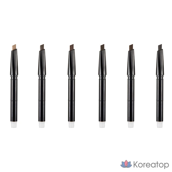 Автоматический карандаш для бровей FMGT designing 0,3 г, 04, черный/коричневый, 1 шт., фото 8