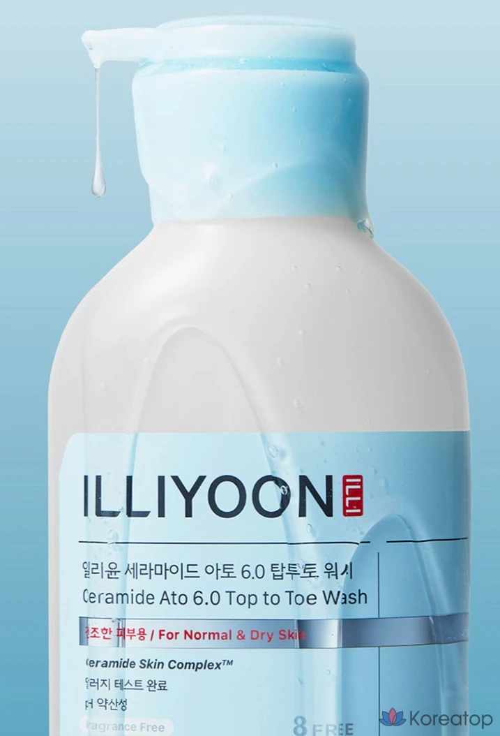 Гель для душа Illiyoon Ceramide Ato 6.0 Top-to-Toe, 1 л, 1 шт., фото 2