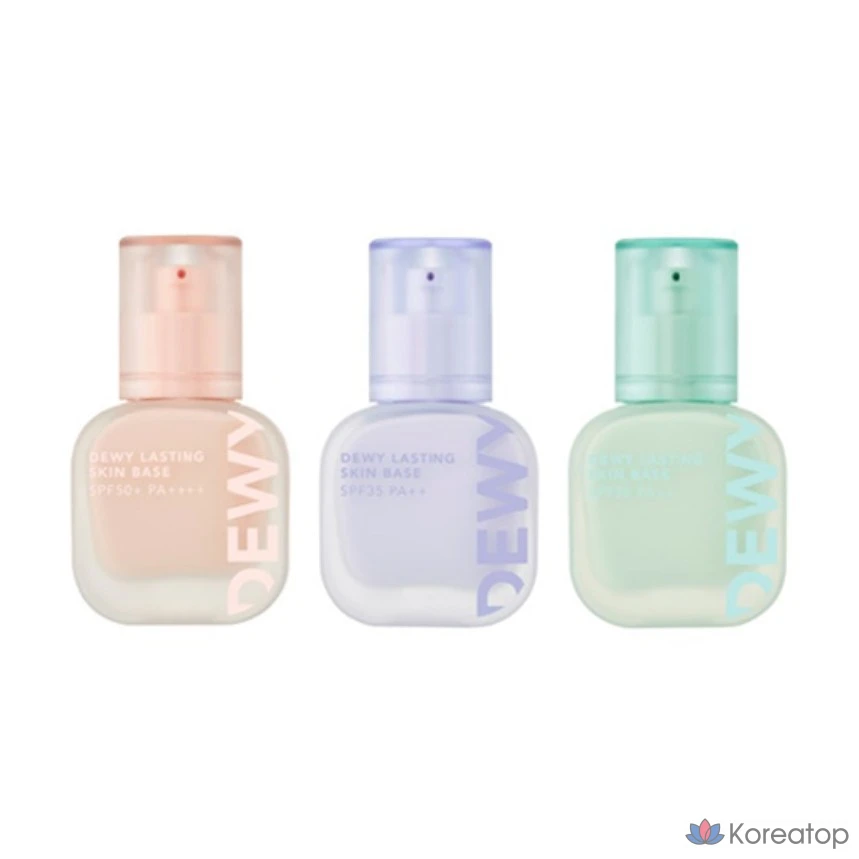 Тональная основа The Face Shop Dewy Lasting Skin Base 35 мл, фиолетовый, 1 шт.