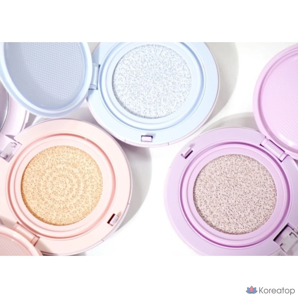 Желеобразный упругий увлажняющий тонирующий крем-кушон Espoir Dewy Like Gel Tone-Up Cushion SPF50+ PA+++ 15 г, цвет Snow Blue, 1 шт.