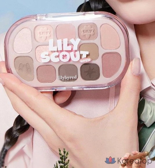 Палетка теней Lilybyred Dewy Fit, оттенок 04 «Розовое какао», 1 шт., фото 2