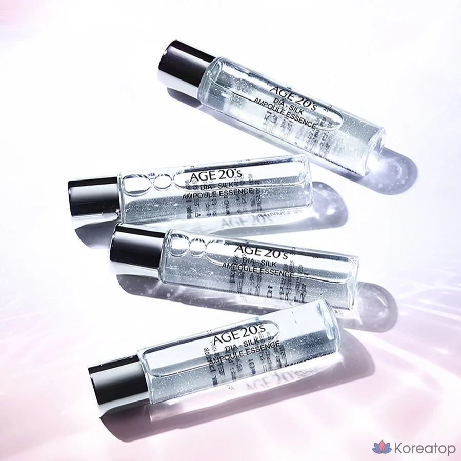 Набор для макияжа Age 20's Essence Cover Pact Sparkle Case + сменный блок 12,5 г x 2 шт. + ампула 10 мл x 4 шт., розово-бежевый (№ 23), 1 шт., фото 5