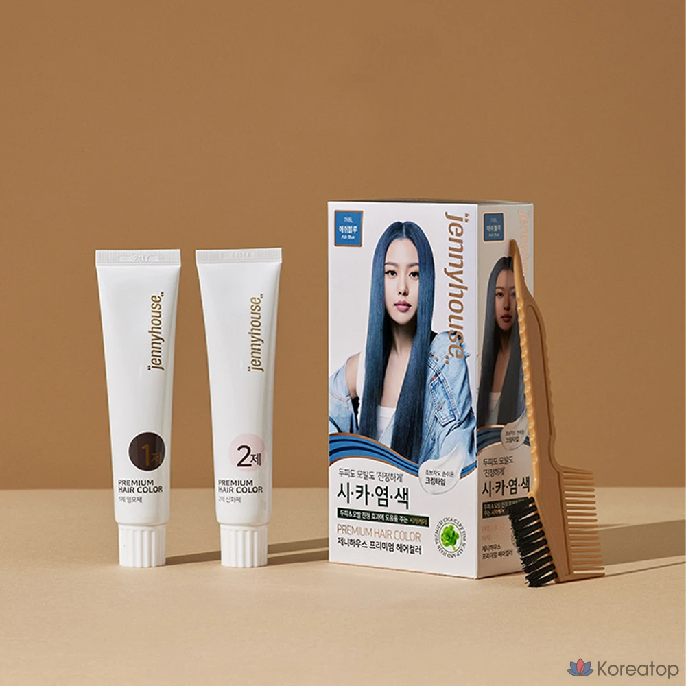 Краска для волос JennyHouse Cosmetics 7ABL, пепельно-голубой, 1 шт., фото 2