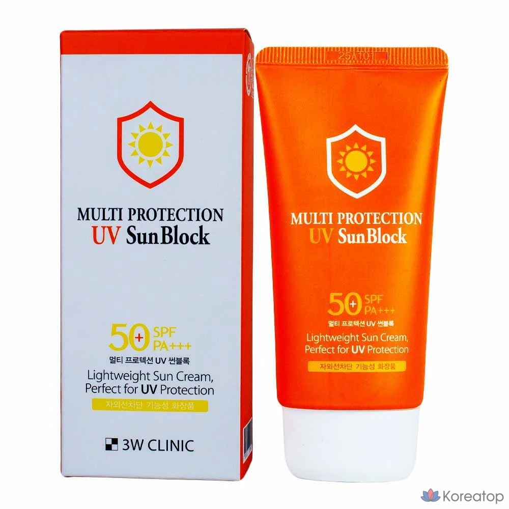Солнцезащитный крем 3W Clinic Multi Protection UV Sunblock SPF50+ Pa+++