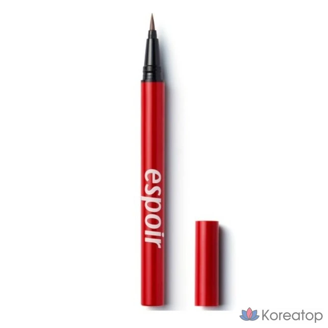 Подводка для глаз Espoir No-Merging Brush Eyeliner, 1 г, оттенок 02 Moody Brown (коричневый), 1 шт.