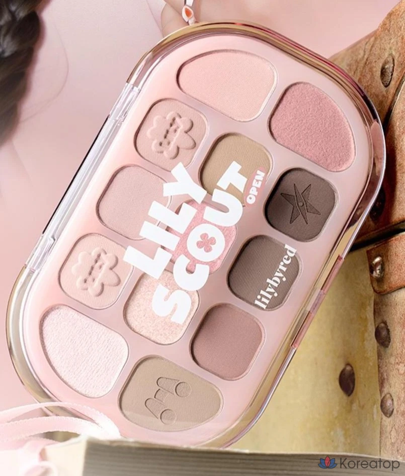 Палетка теней Lilybyred Dewy Fit, оттенок 04 «Розовое какао», 1 шт., фото 3