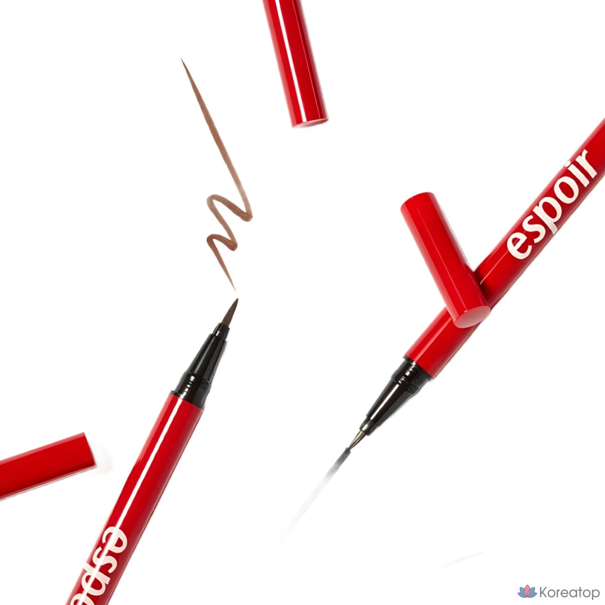 Лайнер-подводка Espoir Clean Clear No-Mudging Brush Liner, цвет Moody Brown, 1 шт.