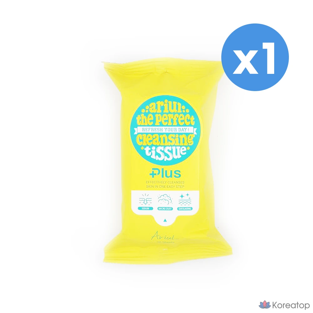 Очищающие салфетки Ariel Stress Relieving Pureful, 20 листов, 1 упаковка