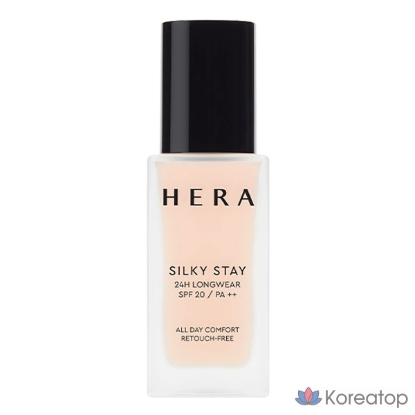 Тональный крем Hera Silky Stay 24H Longwear Foundation, оттенок 17C1 Petal Ivory, 30 г, 1 шт.