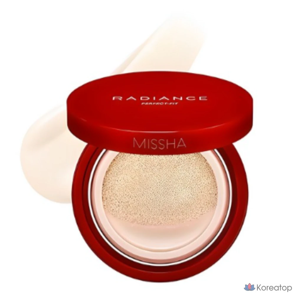 Тональный крем Missha Radiance Perfect Fit Cushion, 15 г, № 19, цвет слоновой кости, 1 шт.